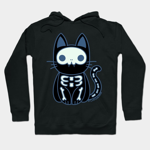 Skeleton kitten Hoodie by ZethTheReaper